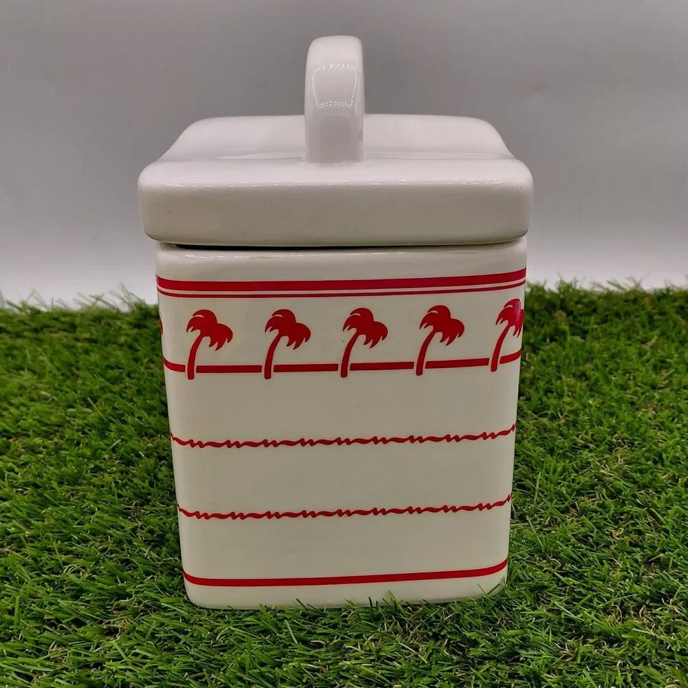 In-N-Out Burger Restaurant Ceramic Canister Jar 6